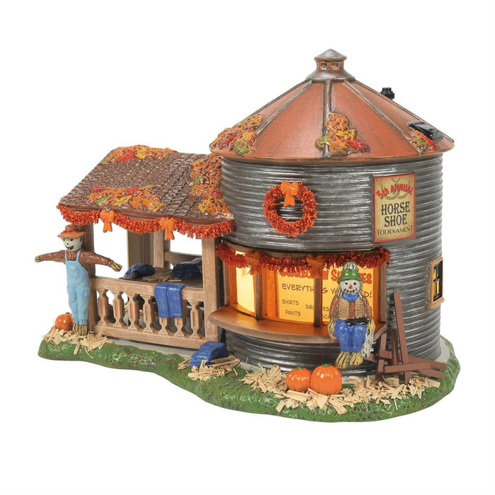 Snow Village Halloween Make & Take Scarecrow Shack