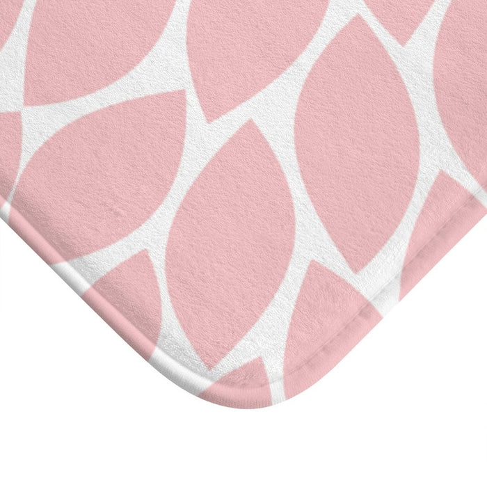 Soft Pink & White Petals Starburst | Floor Mat with Memory Foam - MAT29