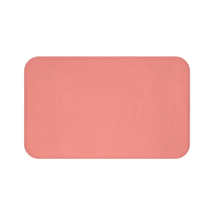 solid color coral colored memory foam mat