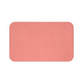 solid color coral colored memory foam mat