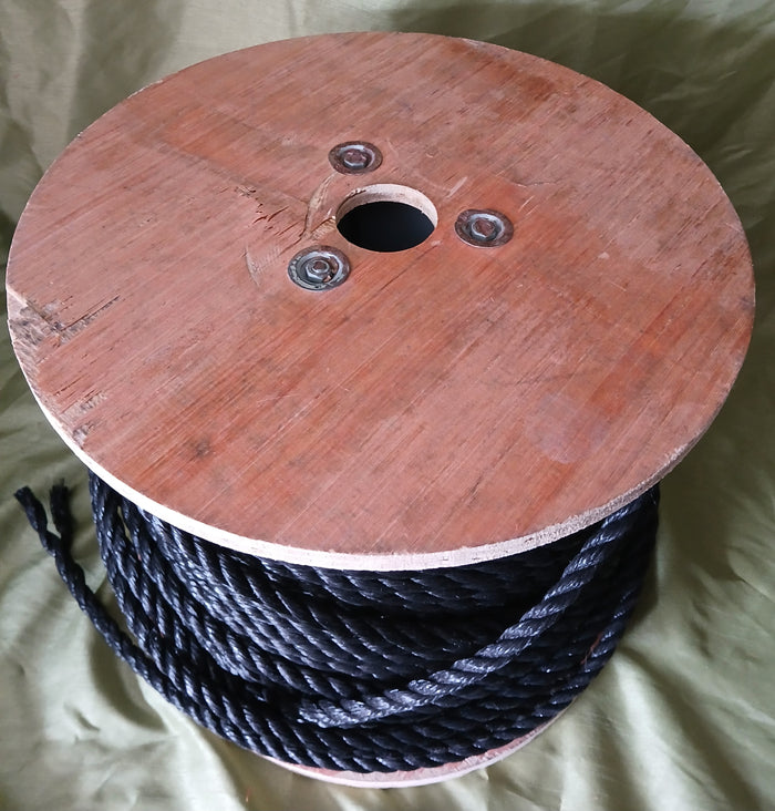 Spool of Thick Black Rope