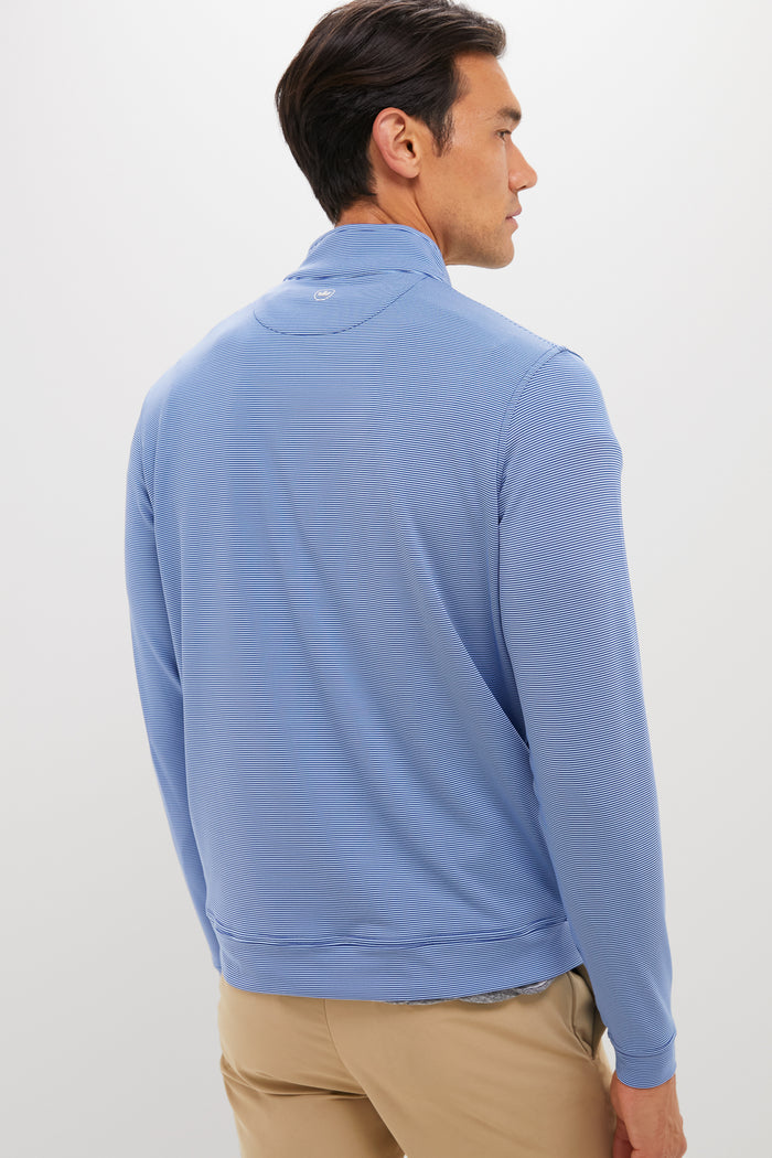 Sport Navy Perth Sugar Stripe Quarter Zip