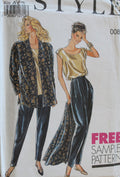 Style 0086, Misses Jackets, Tops and Pants, Uncut Sewing Pattern