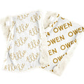 Sugar + Maple Personalized Sugar + Maple Personalized Minky Lovey Repeating Name (Choose your options)