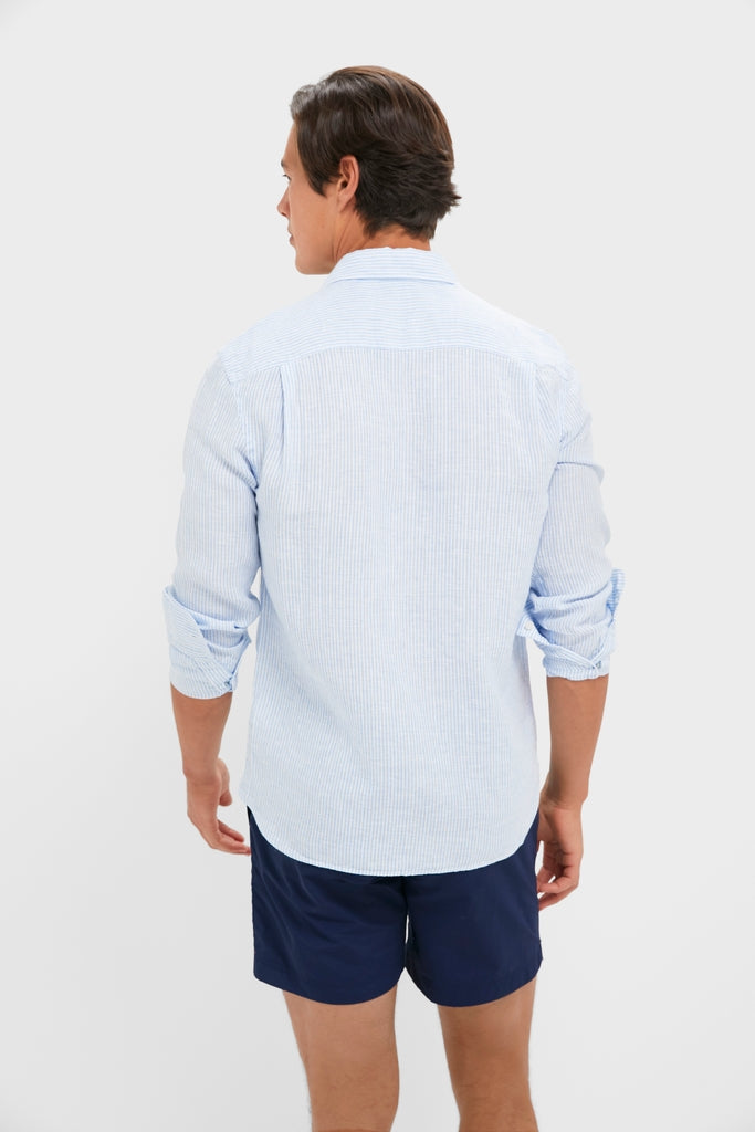 Summer Classic Stripe Laguna Linen Shirt