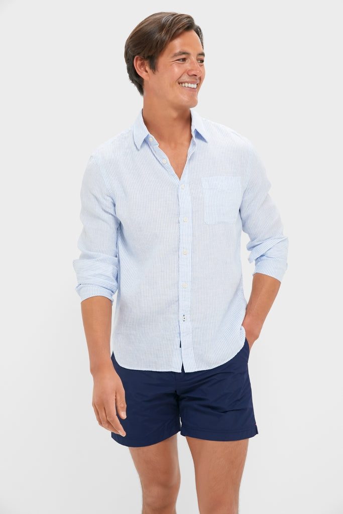 Summer Classic Stripe Laguna Linen Shirt