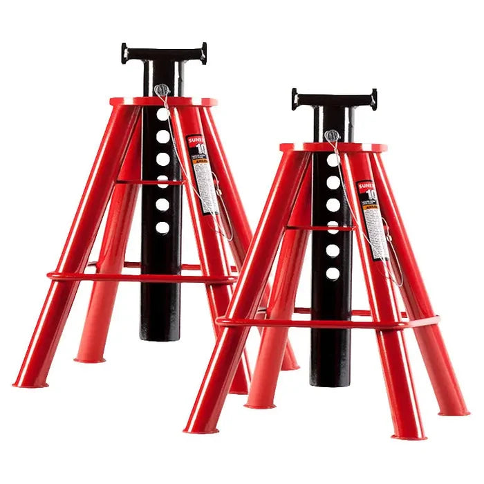 Sunex 10 Ton Medium Height Pin Type Jack Stands (Pair) -