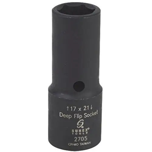Sunex 1/2 Dr Metric Flip Socket (19mm x 21mm) (6pt) - Impact