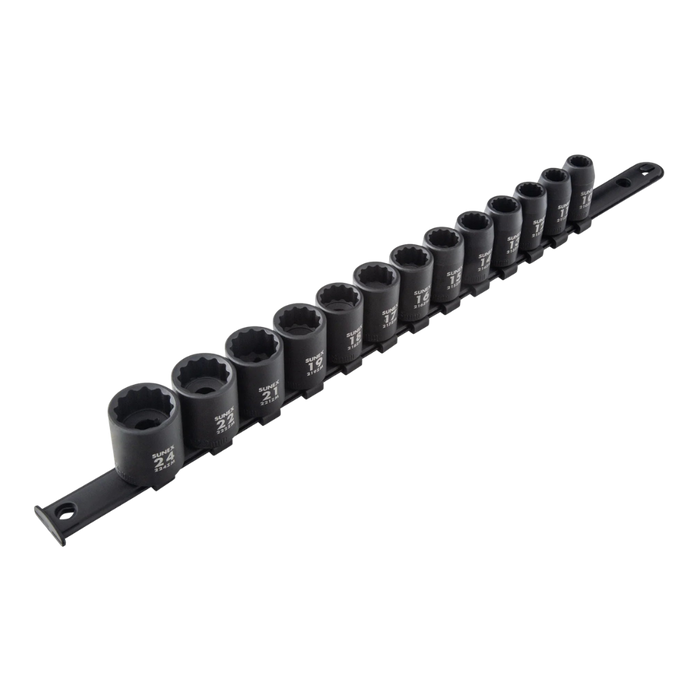 Sunex 1/2 Drive Metric Impact Socket Set 12-Point 2679A