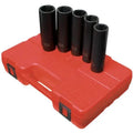 Impact Socket - Sunex 1/2 In Dr. 5 Pc. SAE Extra Long Impact Socket Set