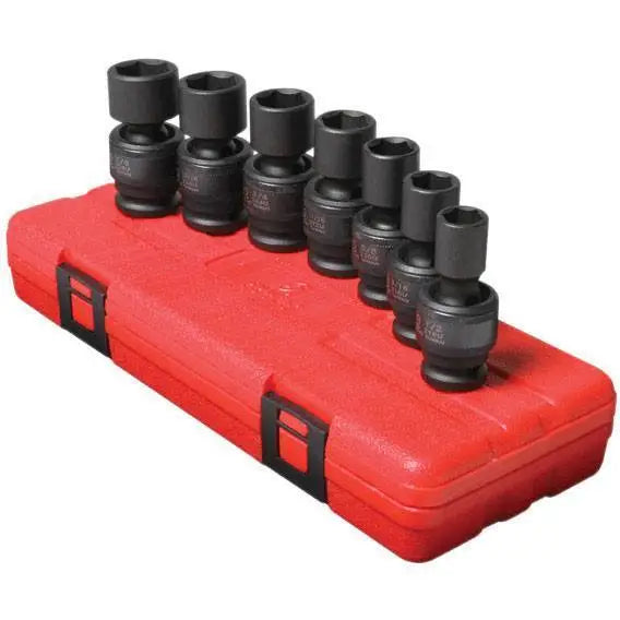 Impact Socket - Sunex 1/2 In Dr. 7 Pc. SAE Universal Impact Socket Set