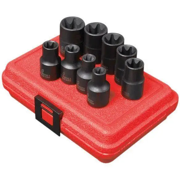 Impact Socket - Sunex 1/2 In Dr. 9 Pc. External Star Impact Socket Set
