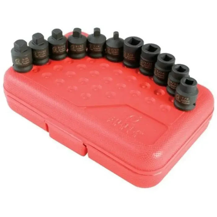 Impact Socket - Sunex 3/8 In Dr. 11 Pc. Drain/Pipe Plug Impact Socket Set