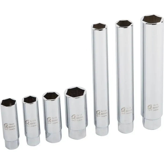 Impact Socket - Sunex 3/8 In Dr. 7 Pc. Master Spark Plug Socket Set