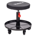 Sunex 8509B Pneumatic Rolling Shop Seat with Tool Tray, Adj. Mechanic Stool