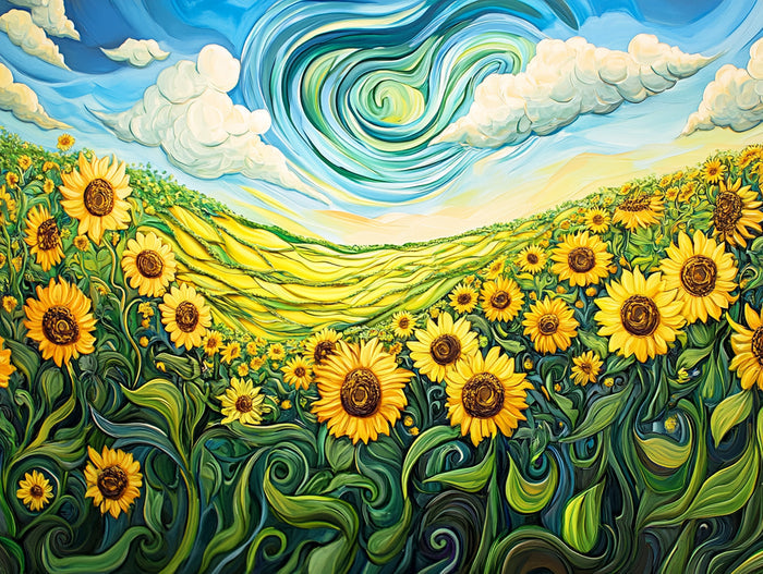 Sunflower Symphony by Van Gogh