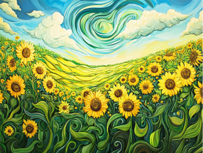 Sunflower Symphony by Van Gogh