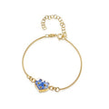 SV- Forget me not snake  Heart bracelet