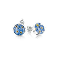 SV-Earrings-  Forget me not- Round