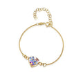 SV-Snake bracelet with Purple Haze heart