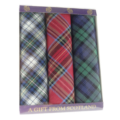 Tartan Handkerchief 3-Pack