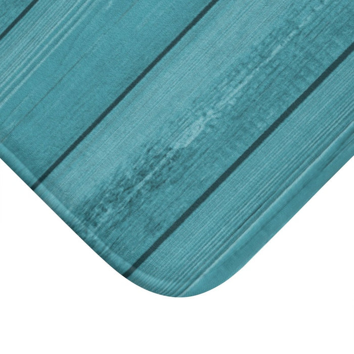 Teal Wood Memory Foam Mat - MAT100