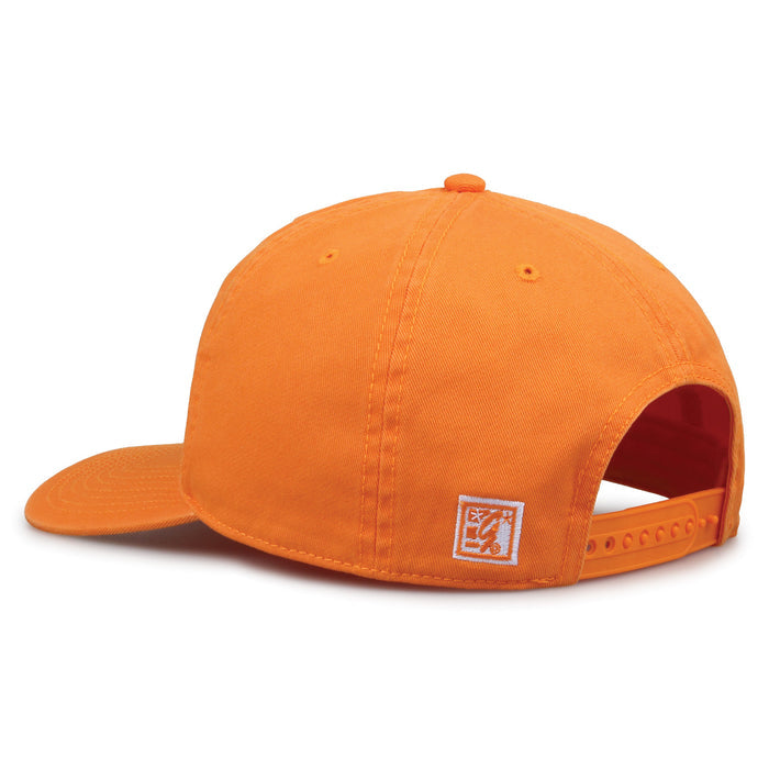 Tennessee Volunteers Original Heritage Bar Snapback in tennessee orange, rear view showing adjustable snapback closure