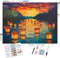 The Floating Lantern Festival Stained Glass