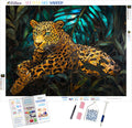 The Jungle Leopard’s Gaze Stained Glass