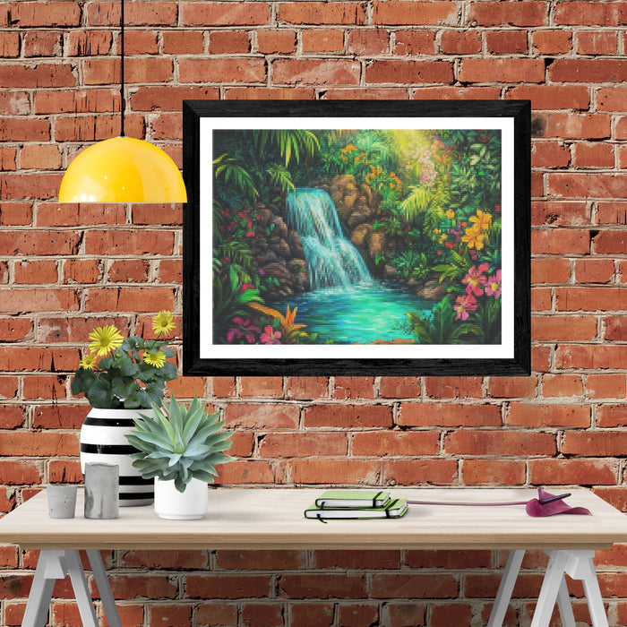 The Lush Hidden Waterfall Green