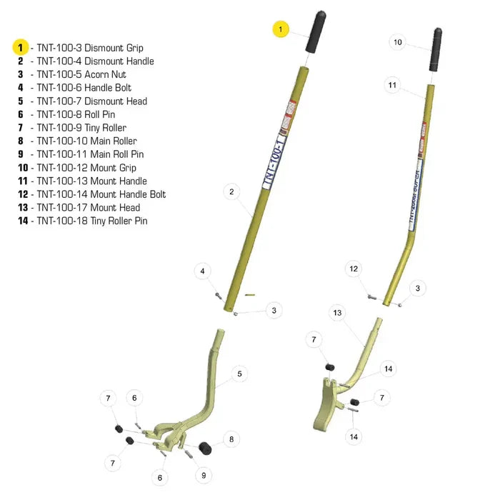 TNT Handle Cover for TNT-100-1 Demount Tool TNT-100-3 - Tire