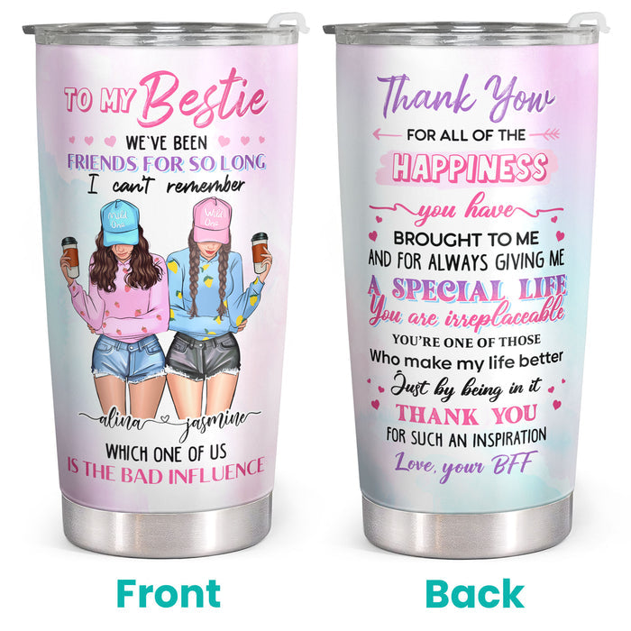 To My Bestie - We've Been Friends For So Long - 20 Oz Tumbler - Birthday Gift For Bestie, Best Friend, BFF