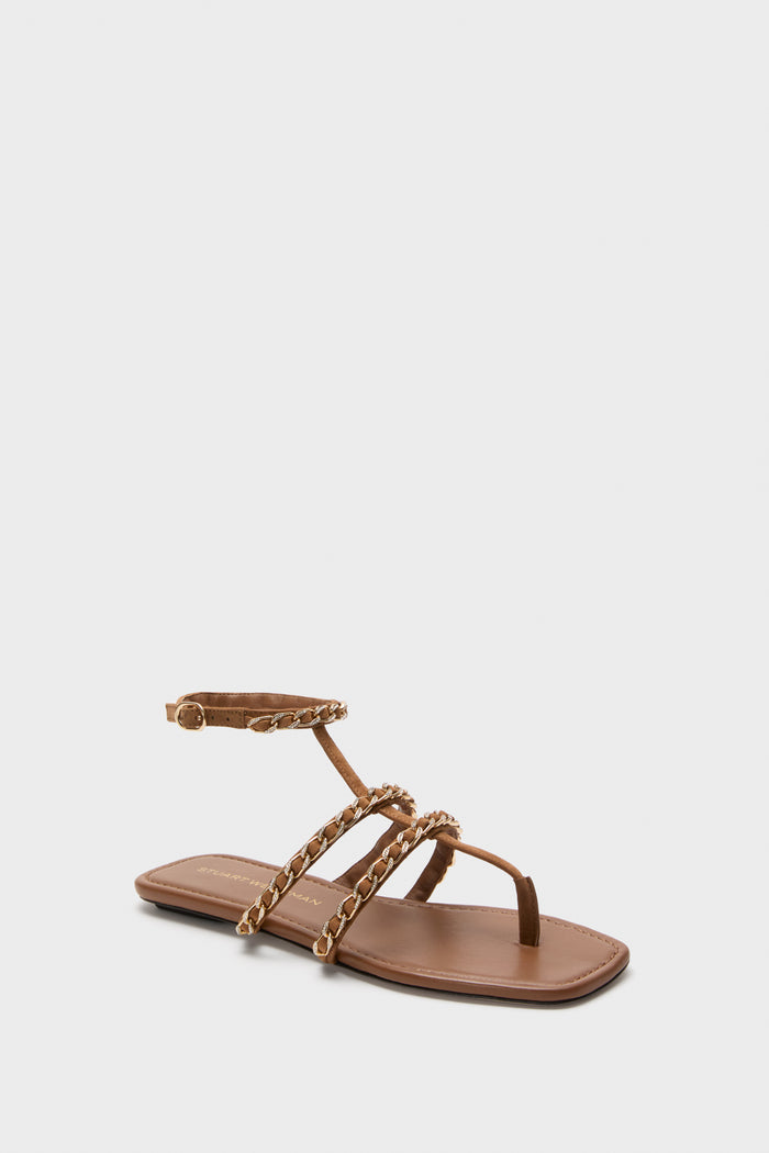 Toasted Almond Soluxe Crystal Sandals