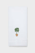 Topiary Embroidered Guest Towel
