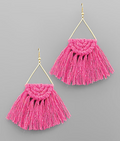 Triangle Tassel Earrings