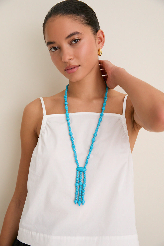 Turquoise Beaded Nelly Necklace