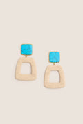 Turquoise Woven Careen Earrings