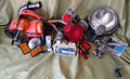 Various 17-Pc Motorcycle Part Lot