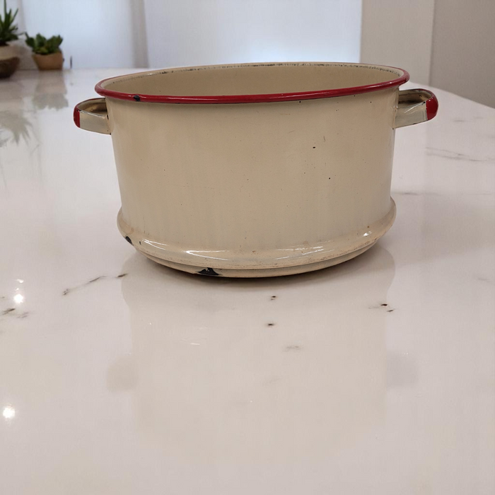 Vintage Enameled 9" Colander Strainer