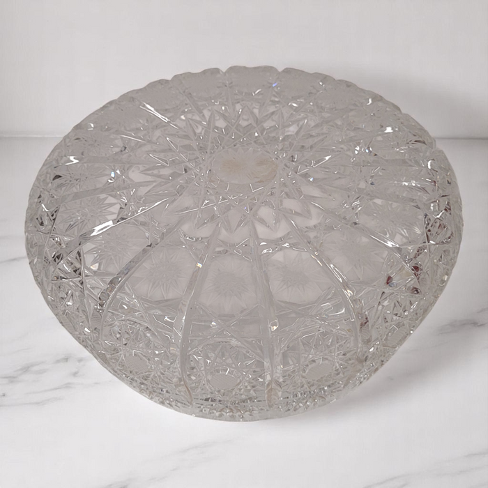 Vintage Hand-Cut Lead Crystal Bowl – Made in German Democratic Republic