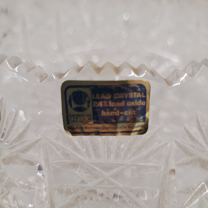 Vintage Hand-Cut Lead Crystal Bowl – Made in German Democratic Republic
