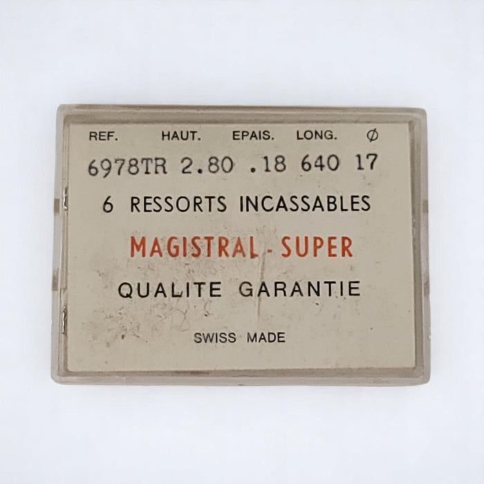 Vintage MAGISTRAL - SUPER - 6978TR - Swiss Watch Spring - Watchmaker Spares