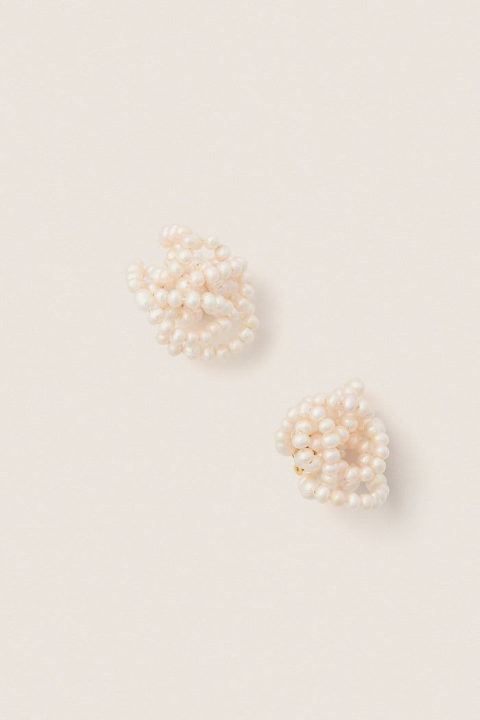 White Amara Earrings