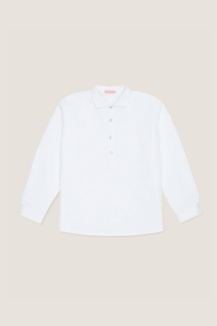 White Gingham Miguel Long Sleeve Shirt
