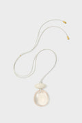 White Lune Cord Necklace