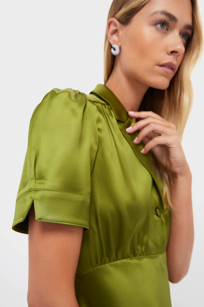 Woodbine Satin Bellamy Dress