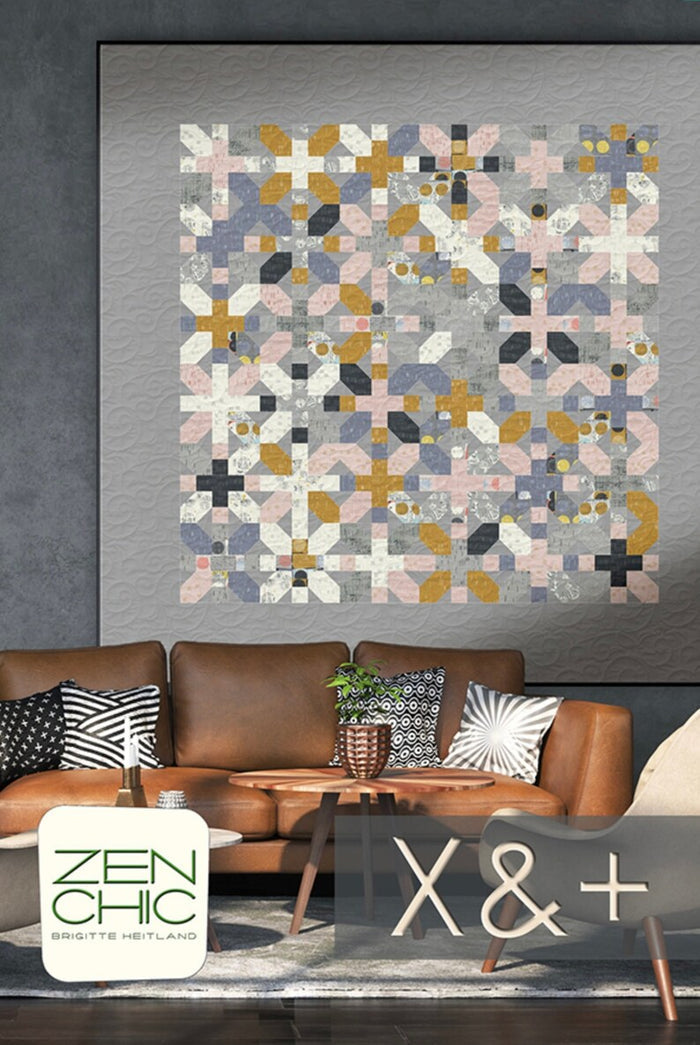 X & + Quilt Pattern by Brigette Heitland of Zen Chic - XP3QP