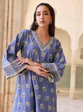 Yalika Supima Cotton Blue Kurta Set
