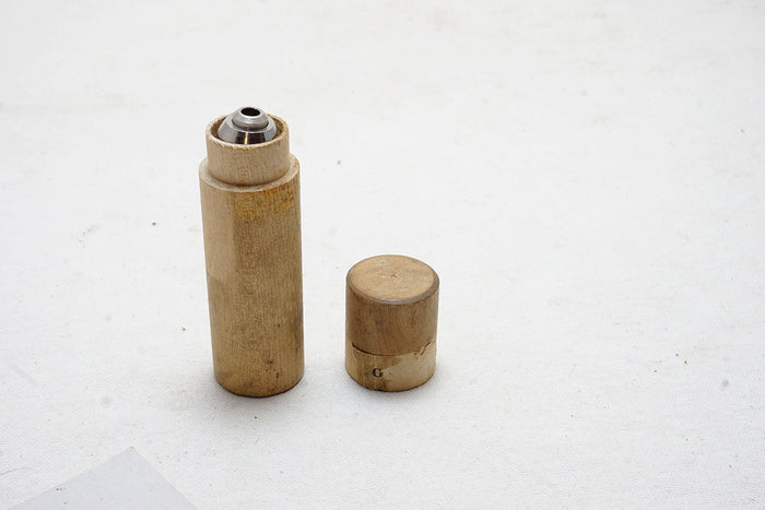 YANKEE SPIRAL DRILL CHUCK AND BITS IN ORIGINAL WOODEN CONTAINER