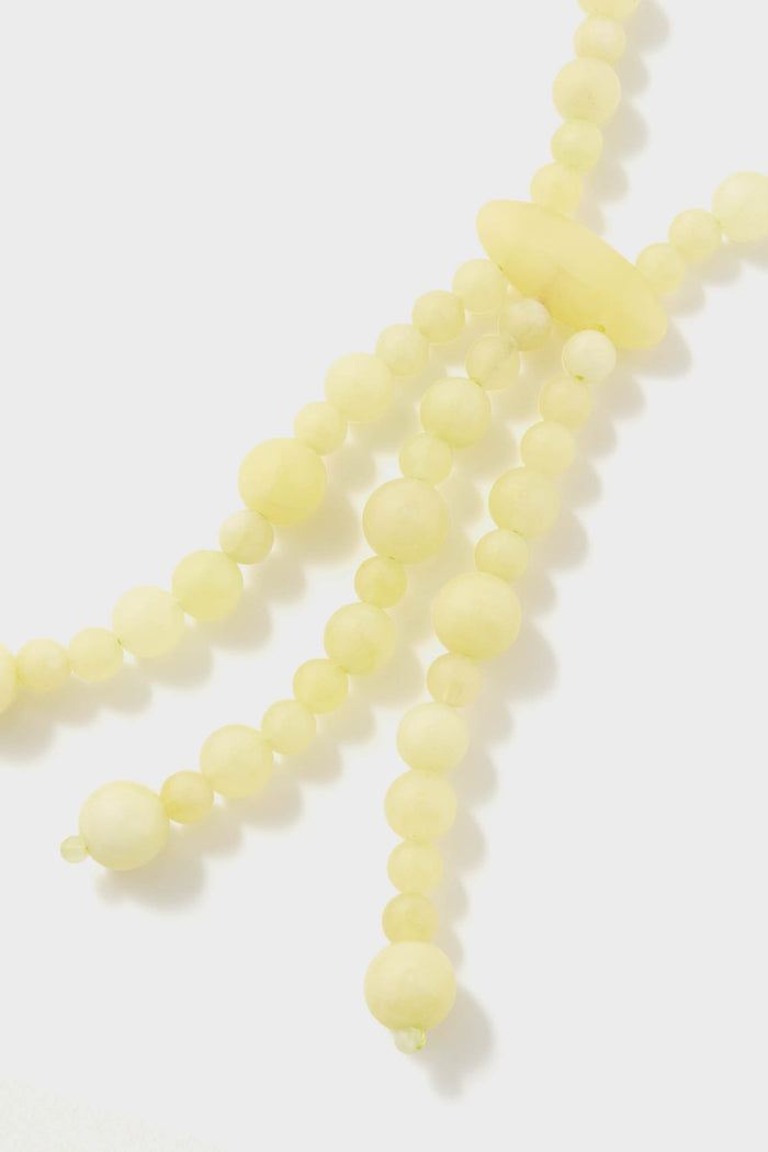 Yellow Beaded Nelly Necklace